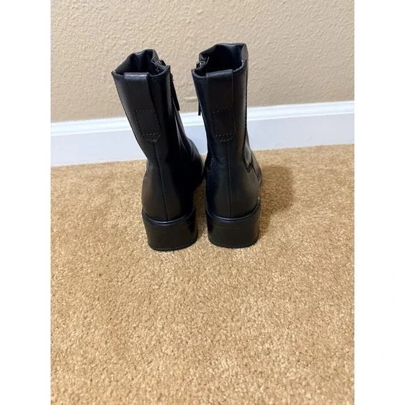 Franco Sarto Womens Gracelyn Ankle Boot Black Sz 8 Leather New - Picture 4 of 8